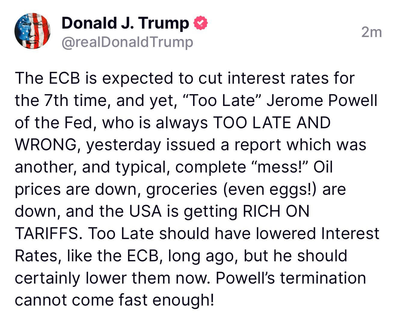 Trump Fire Powell